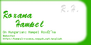 roxana hampel business card